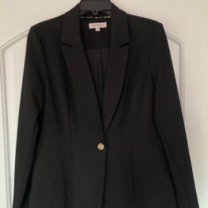 Black one-button blazer Nanette Lepore Size 6 NWT